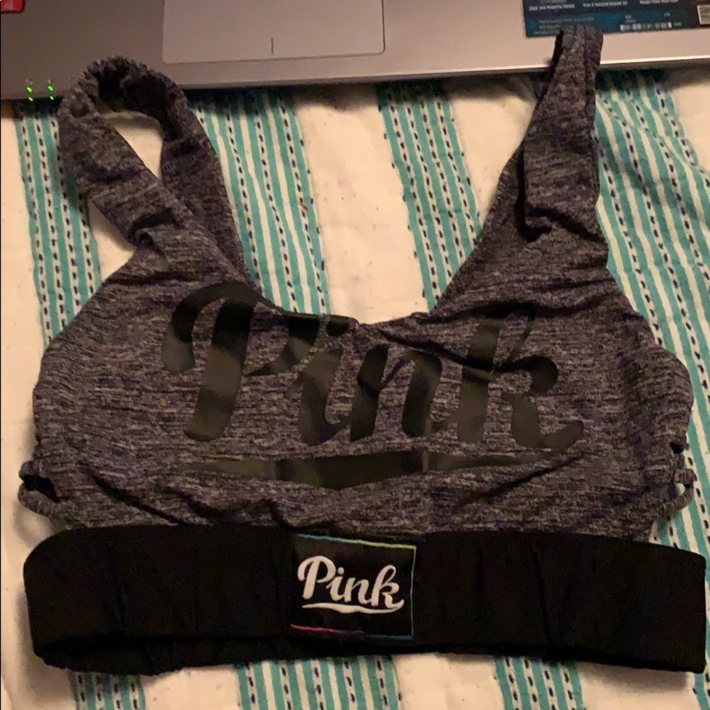 pink sports bra